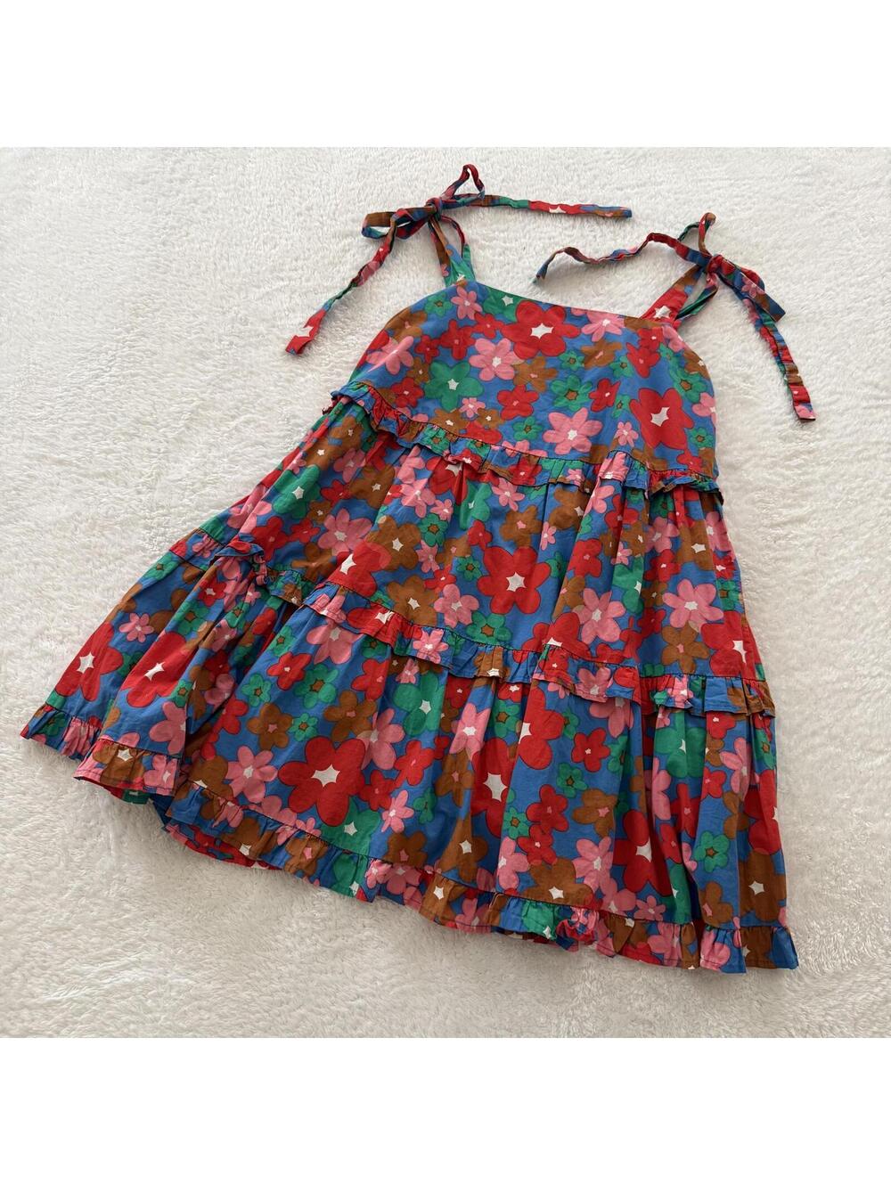 Medium Women’s Floral Colorful Tie Strap Dress
